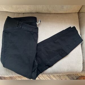 Women's Black Maternity jeans with side panels